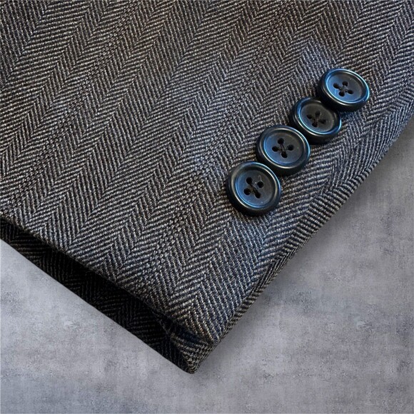 JOSEPH & FEISS Mens Blazer 50R WOOL Brown Sport Coat Two Button Jacket Suits - Picture 5 of 16